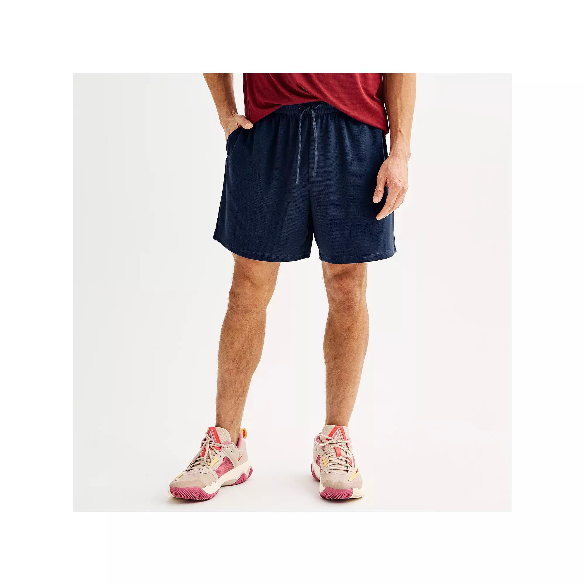 Men's Tek Gear® Above-The-Knee Mesh Shorts, Size: XL, Dark Blue Product Image