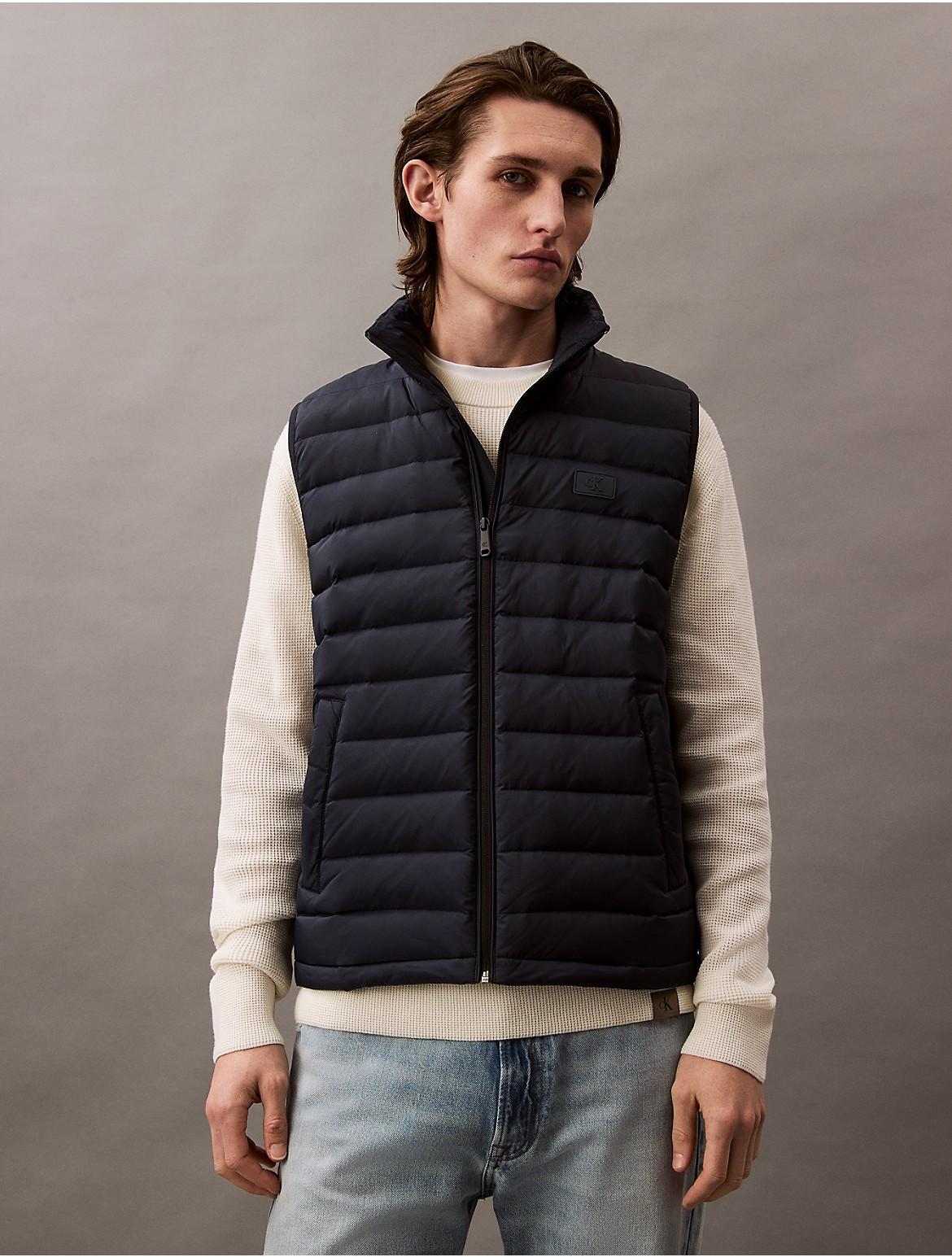 Calvin Klein Men's Nylon Puffer Vest - Blue - L Product Image
