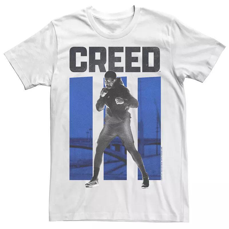 Big & Tall Creed 3 Adonis Boxing Pose Graphic Tee, Men's, Size: XXL Tall, White Product Image