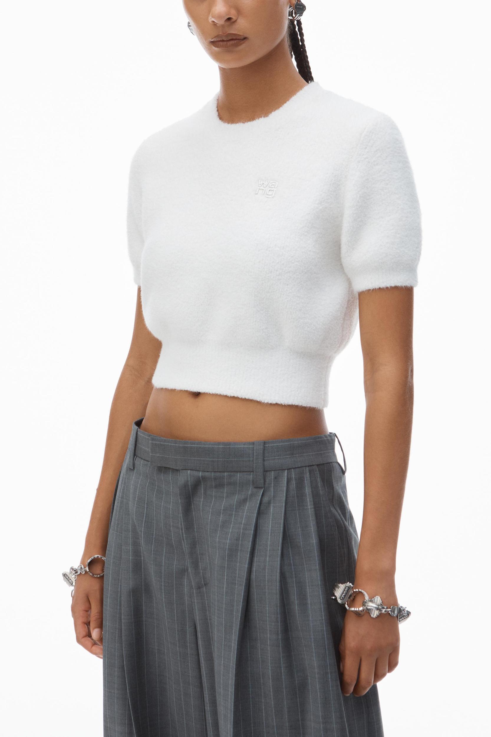 Logo Cropped Sweater Tee Product Image