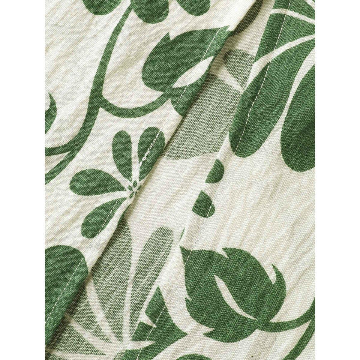 Plus Size Large Floral Print Pockets Midi Dress Truegreen Women Slit V-neck Short sleeve Curvy BloomChic 14-16/1X Product Image