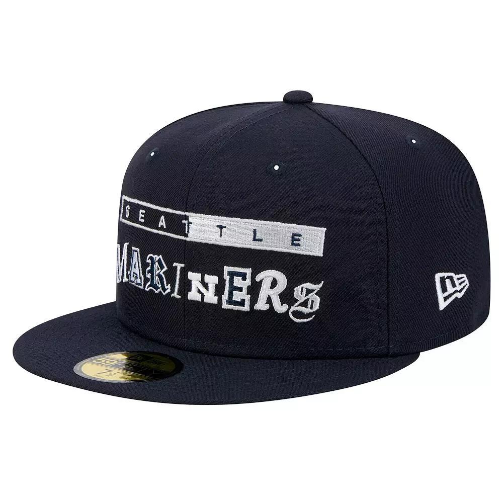 Men's New Era Navy Seattle Mariners Ransom 59FIFTY Fitted Hat, Size: 7 1/2, Blue Product Image