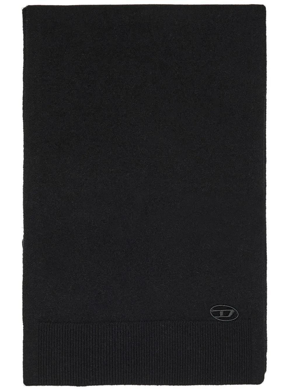 DIESEL K-revolve Logo-embroidered Scarf In Black Product Image