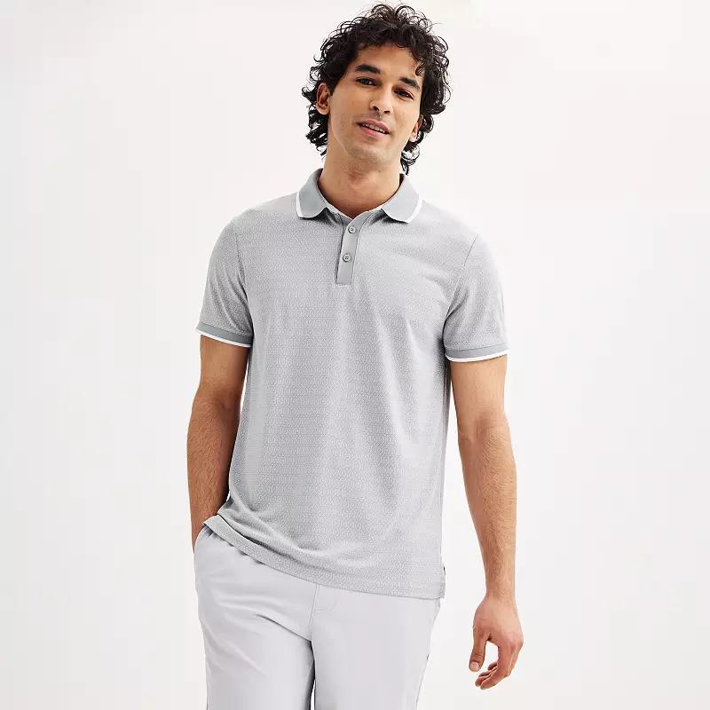 Men's FLX Tipped Commuter Polo, Size: XL, Gray Product Image