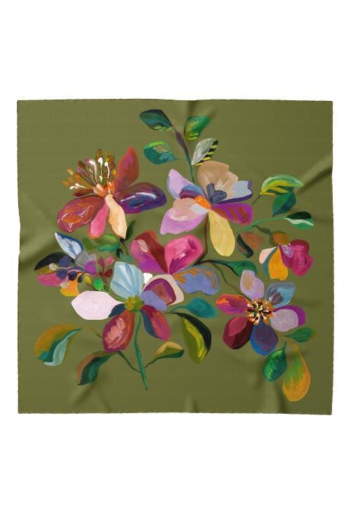 Elizabetta Catrina - Large Modal Cashmere Scarf for Women in Moss Green at Nordstrom Product Image