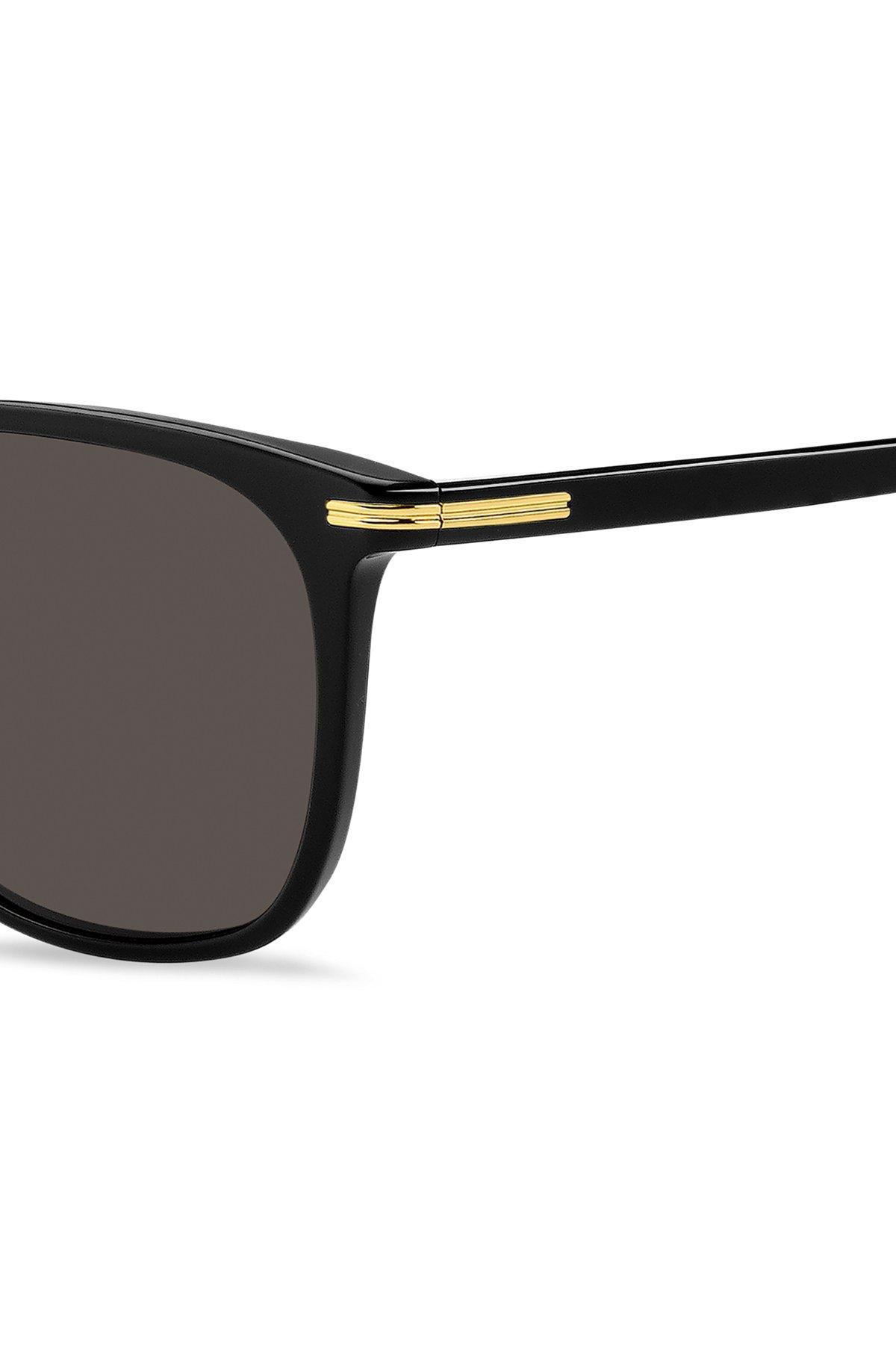 HUGO - Double-bridge sunglasses with metal-acetate temples Product Image