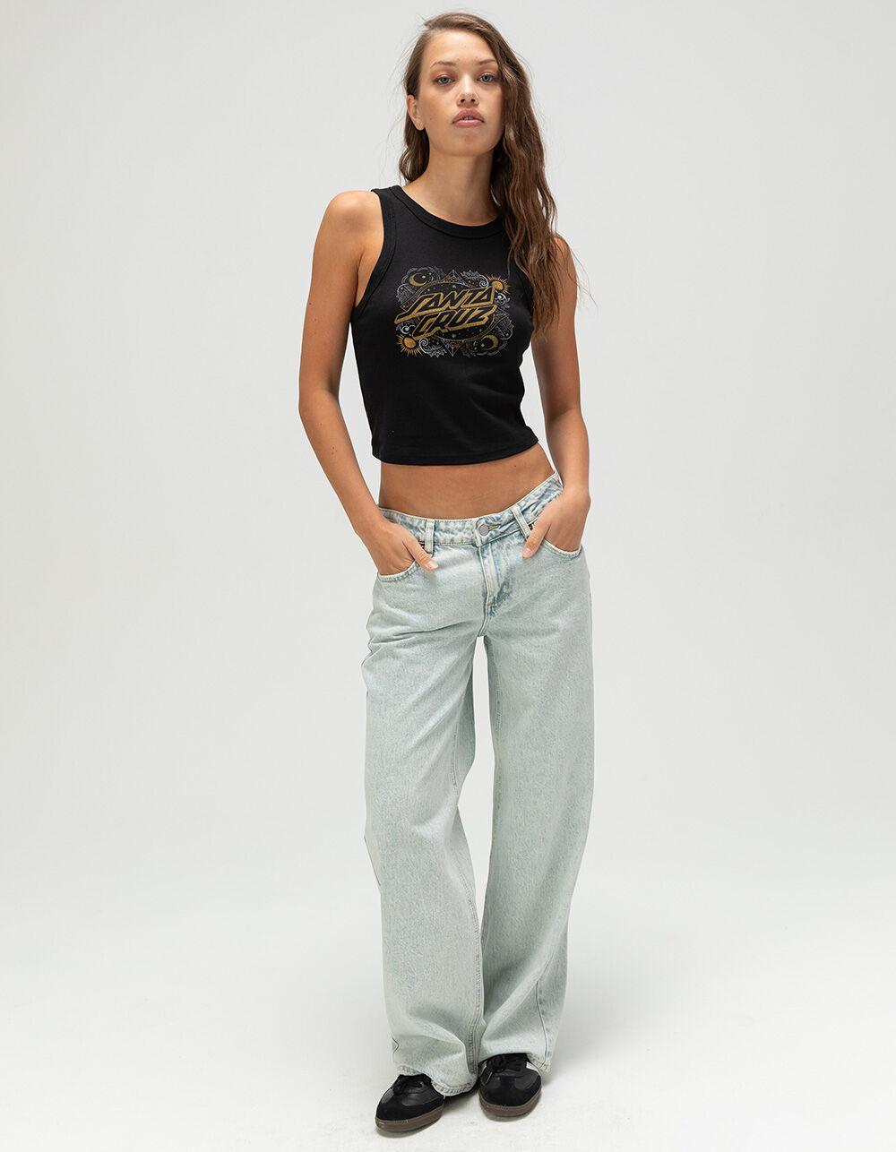 SANTA CRUZ Ornate Dot Womens Tank Top - BLACK Product Image