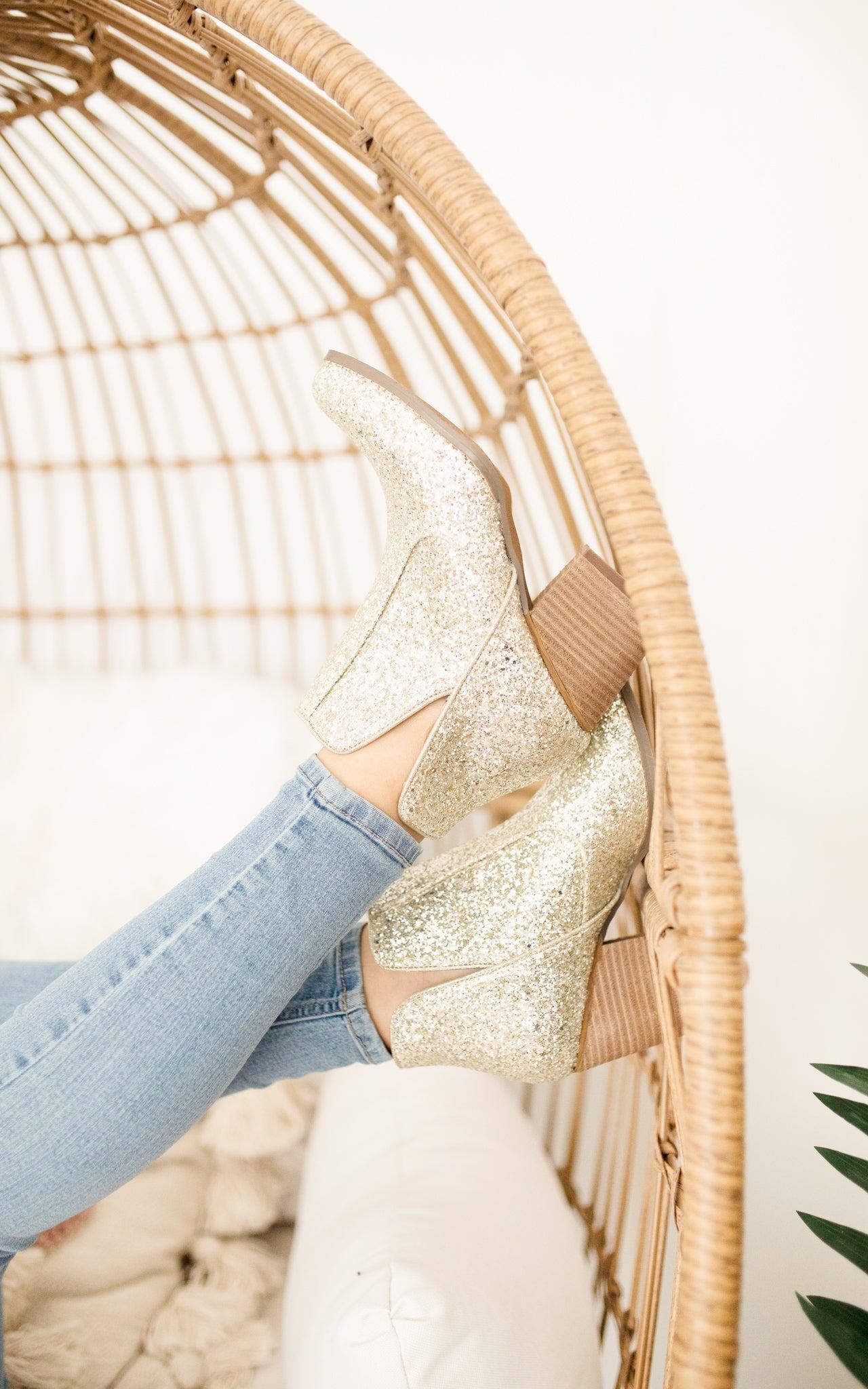 Fiera Booties in Gold (Online Exclusive) Product Image