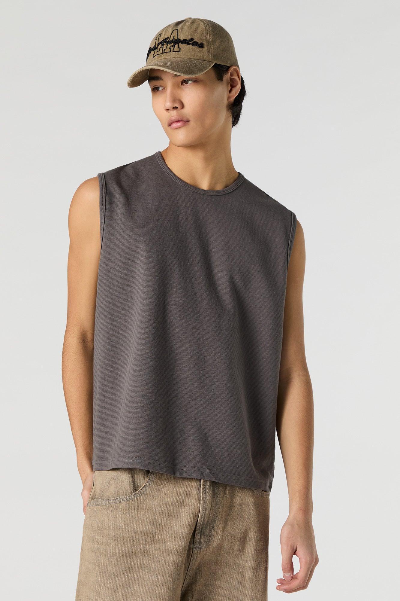 Solid Boxy Tank Male Product Image