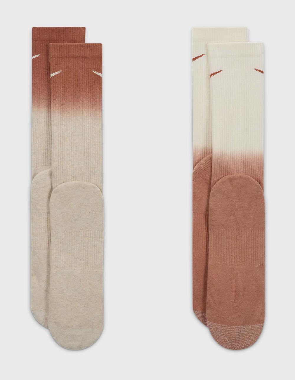 NIKE Everyday Plus Dip Dye Mens Crew Socks - BROWN COMBO Product Image