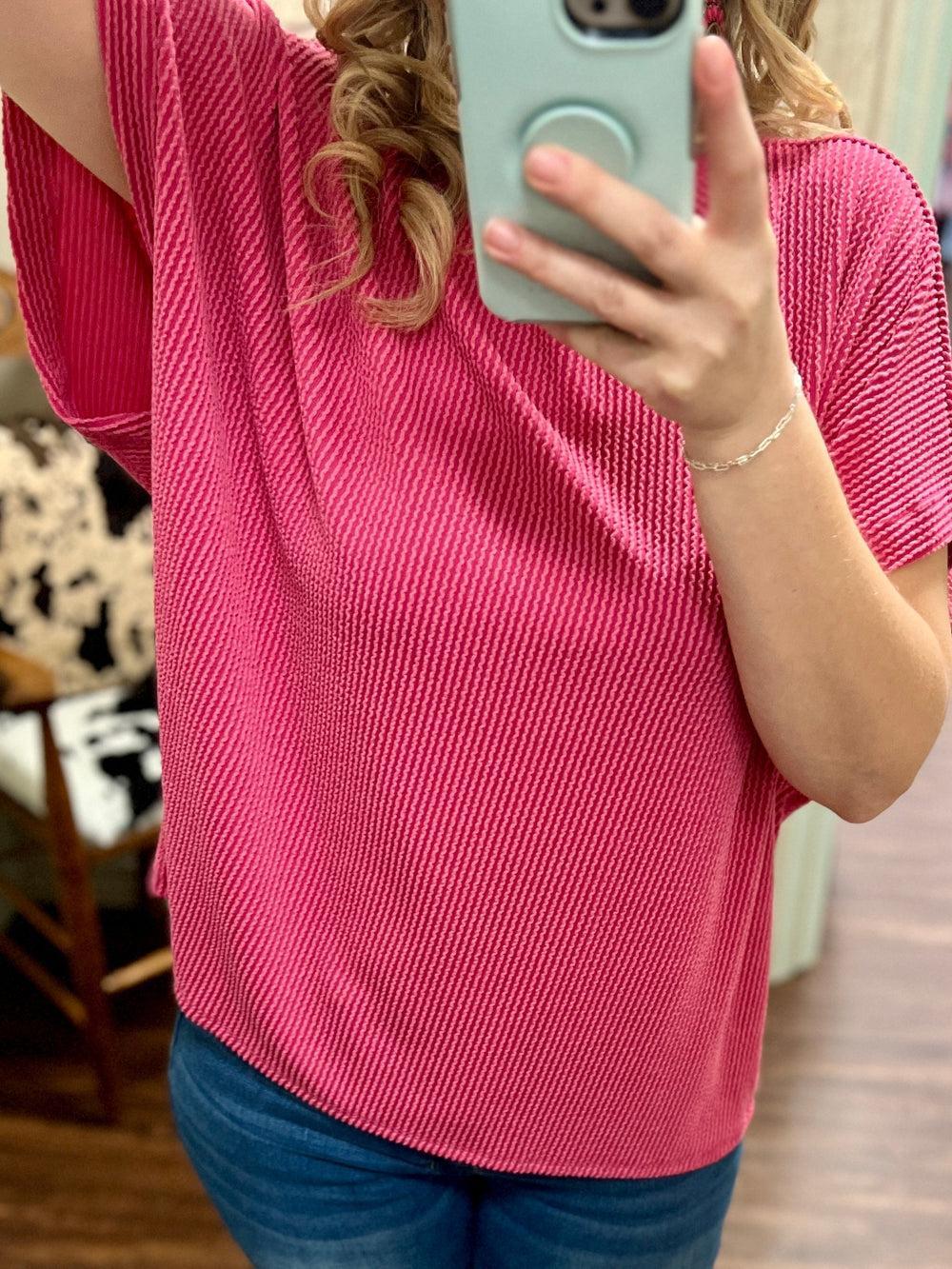 Kick Back Oversized Top- 2 Colors Product Image