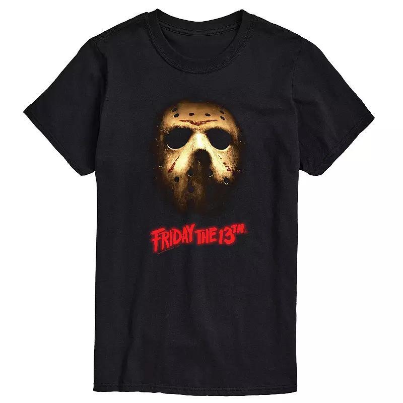 Big & Tall Friday The 13th Dark Mask Graphic Tee, Men's, Size: XL Tall, Black Product Image