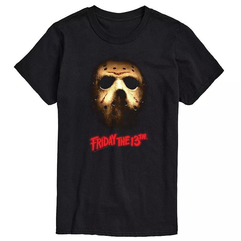 Big & Tall Friday The 13th Dark Mask Graphic Tee, Men's, Size: XL Tall, Black Product Image