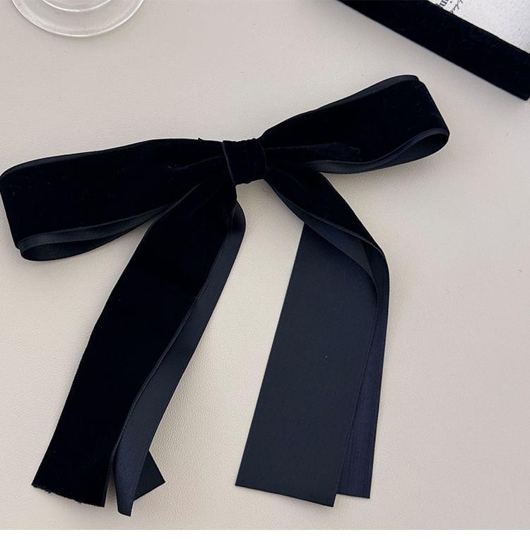 Bow Velvet Hair Clip Product Image
