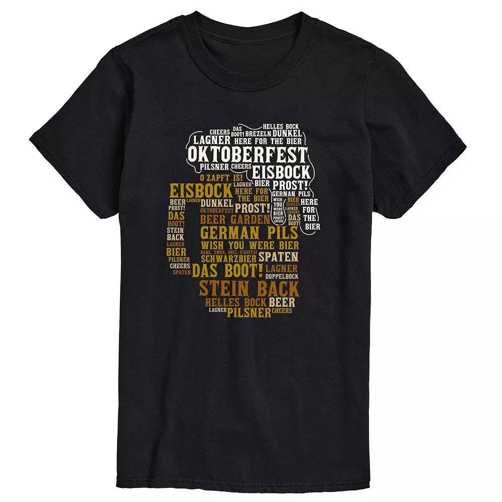 Men's Oktoberfest Stein Tee, Size: XXL, Black Product Image