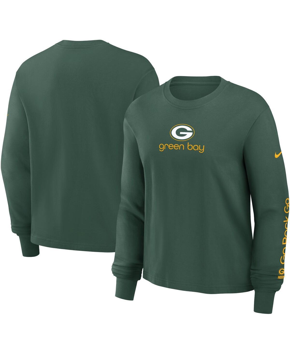 Green Bay Packers Boxy Nike Womens NFL Long-Sleeve T-Shirt Product Image