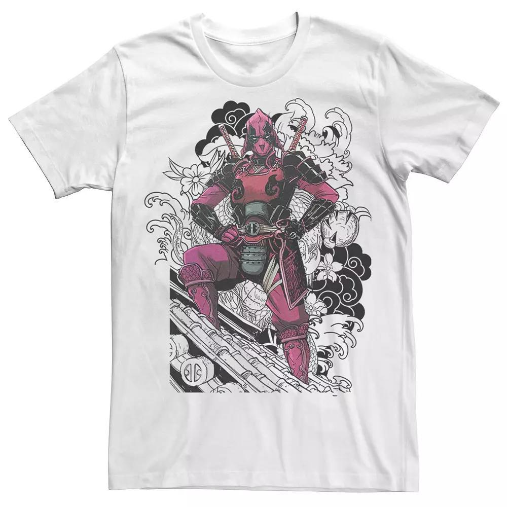 Men's Marvel Deadpool Vintage Samurai Tee, Size: Medium, White Product Image