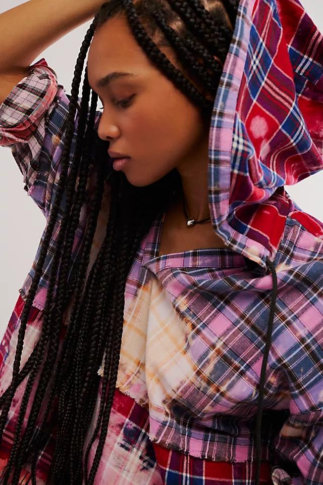 FP x OneTeaspoon Split Flannel Hooded Top Product Image
