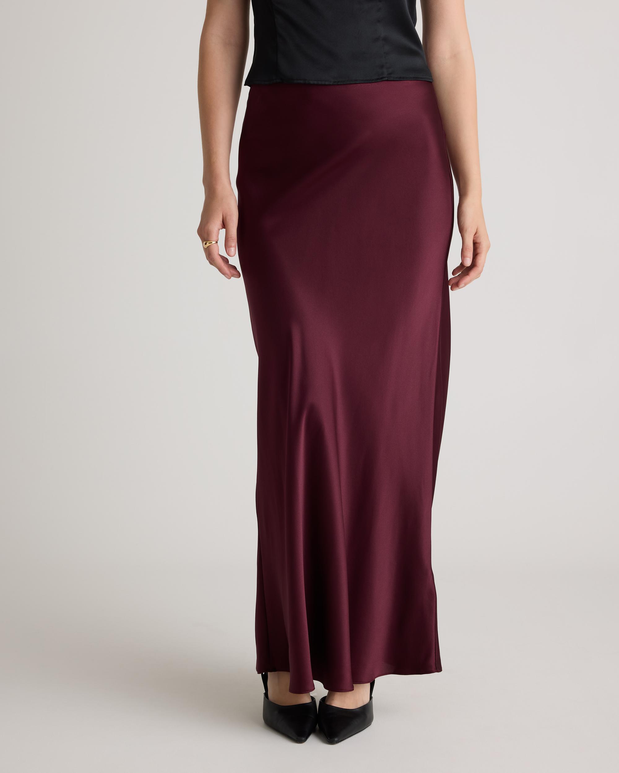 Quince | Women's Maxi Skirt Size XL, Silk Product Image