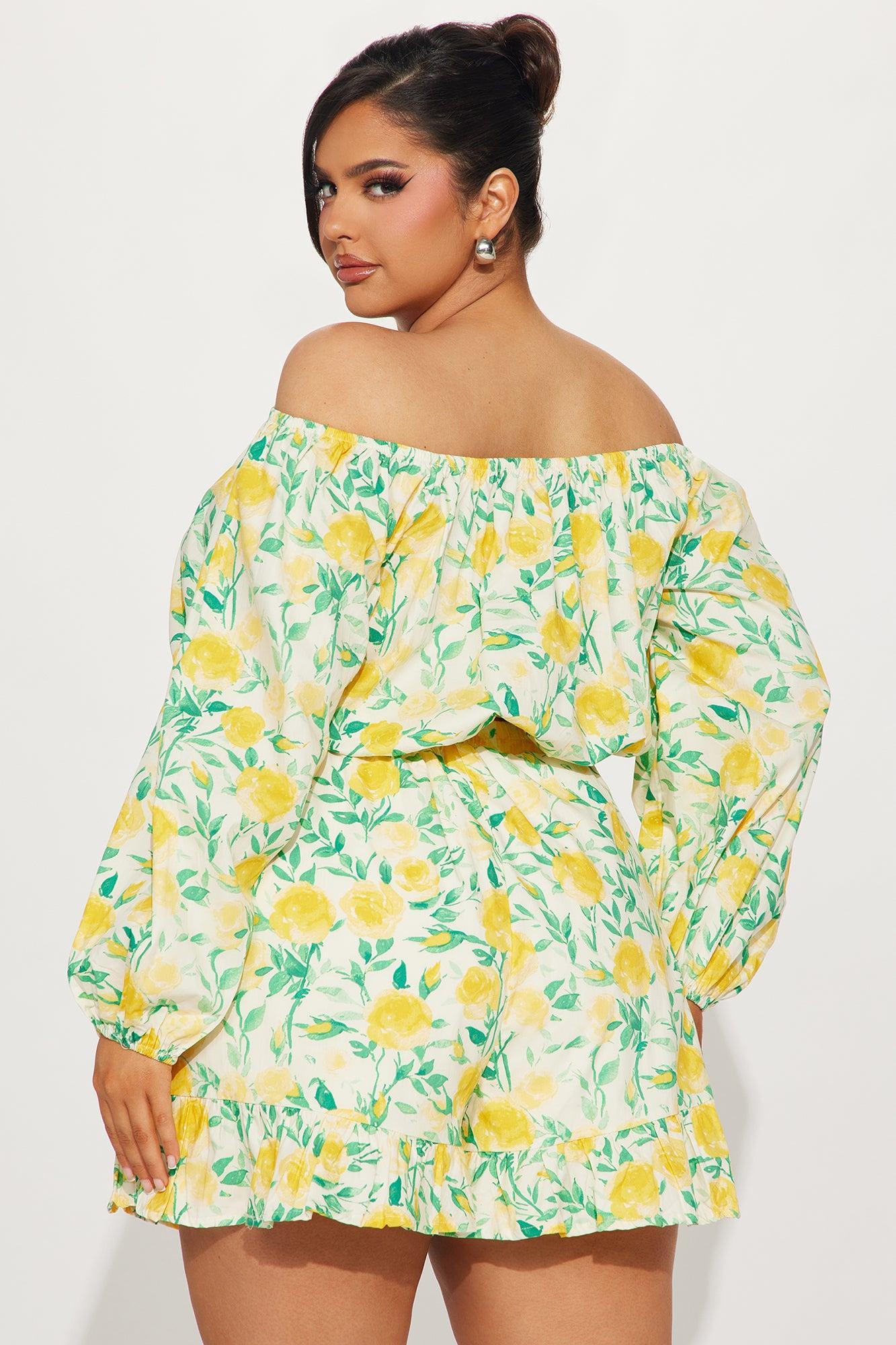 Mollie Short Set - Yellow/combo Product Image