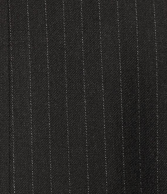 Gianni Bini x Nastia Liukin Val Twill Stripe Long Sleeve Feather Trim Blazer Product Image