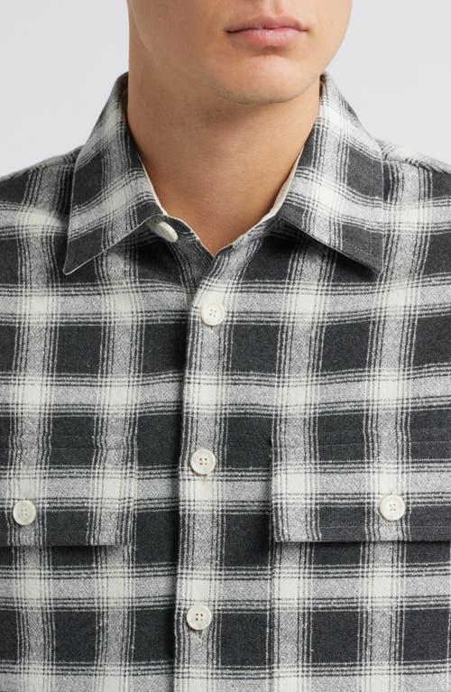 HUGO BOSS Owen Plaid Shirt In Open Grey Product Image