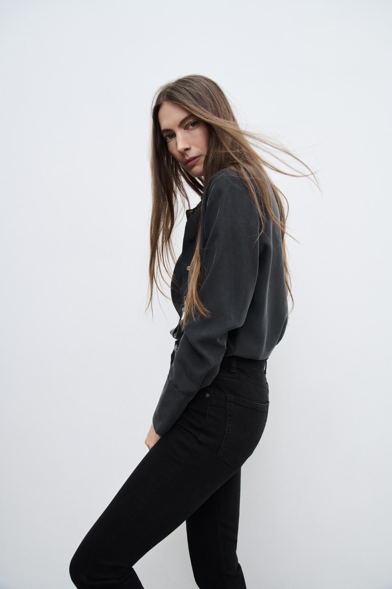 HIGH WAIST SKINNY JEANS ZW COLLECTION Product Image