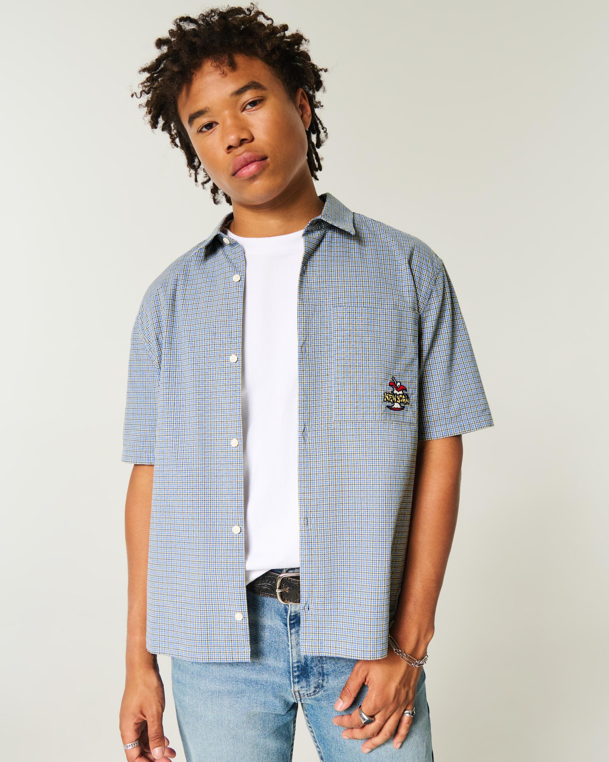 Boxy Short-Sleeve Shirt Product Image