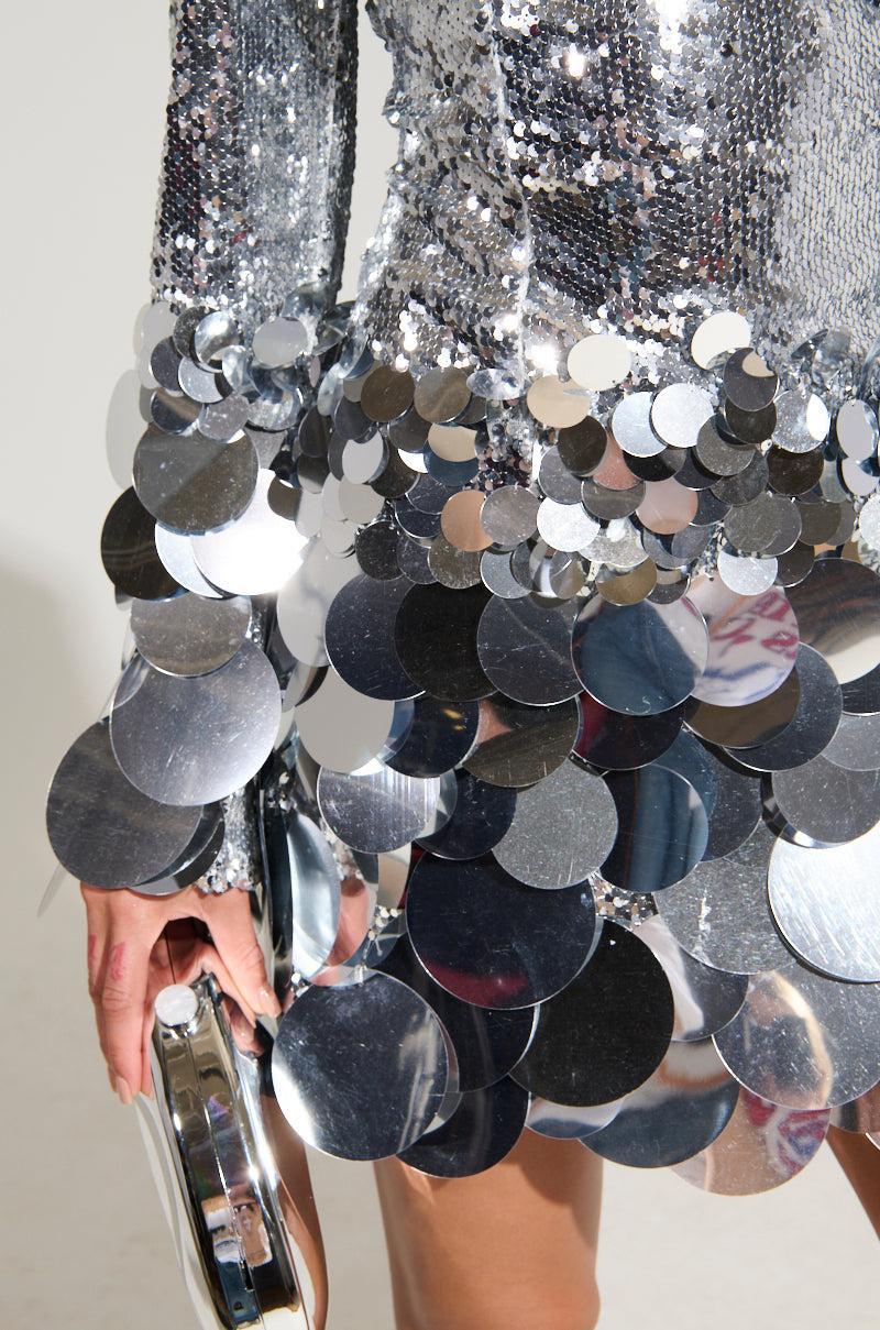 THE MOMENT SEQUIN MINI DRESS Product Image