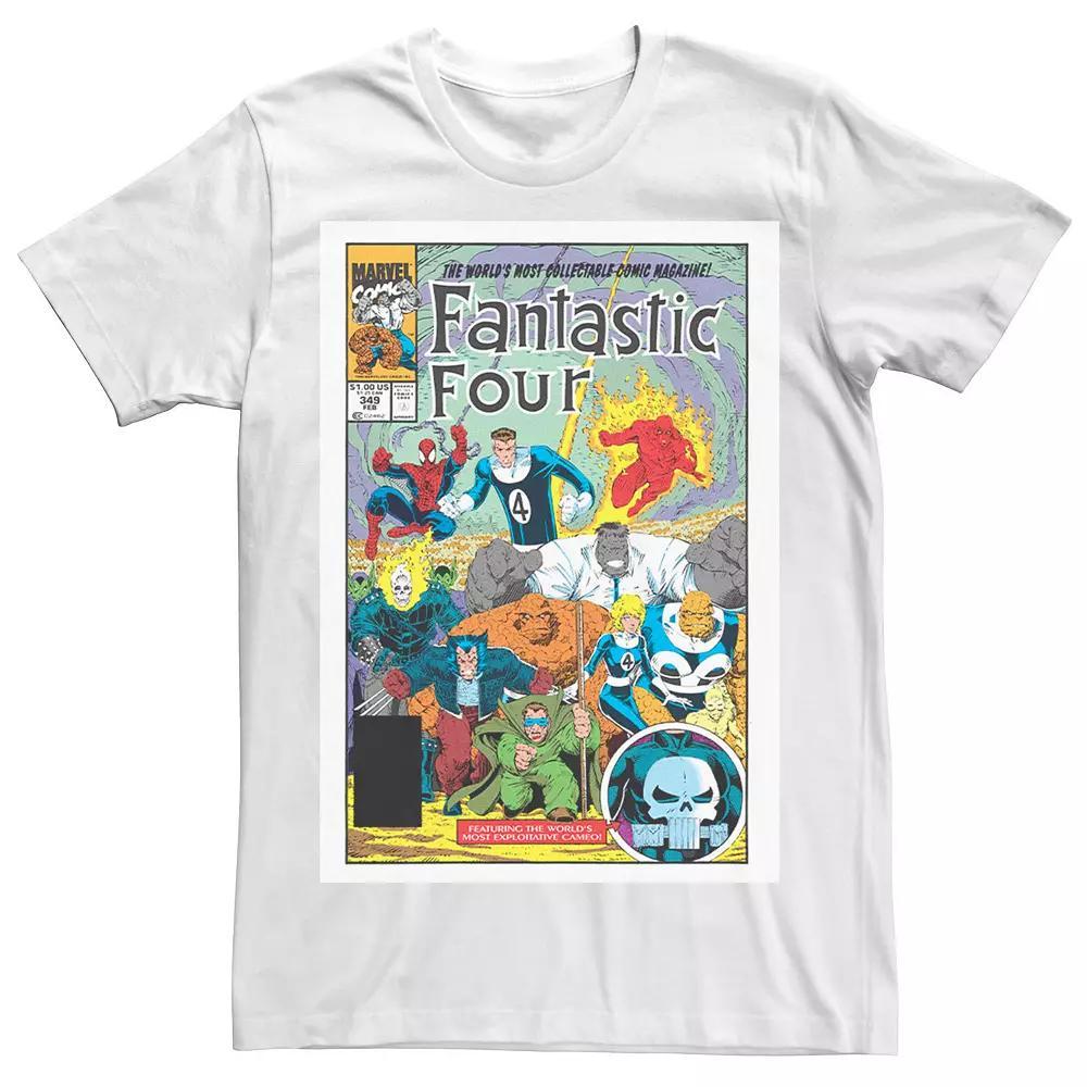 Men's Marvel Fantastic Four Collaboration Comic Cover Graphic Tee, Size: XL, White Product Image