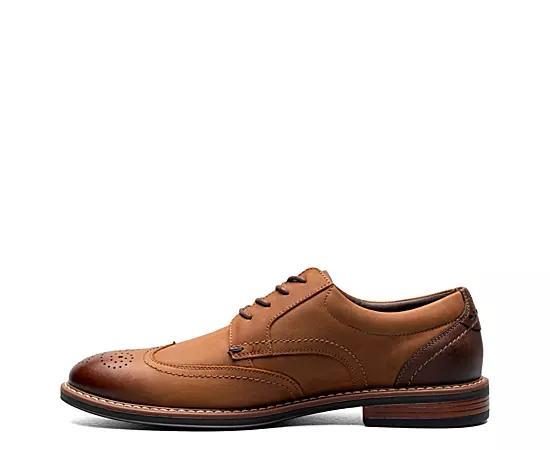 Nunn Bush® Centro Flex Men's Wingtip Toe Oxford Dress Shoes, Size: 9.5, Brown Product Image