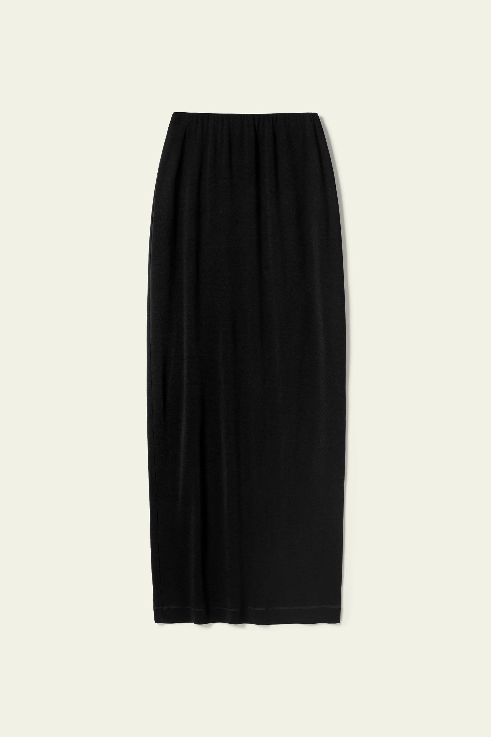 Elegant Silk Midi Skirt Product Image