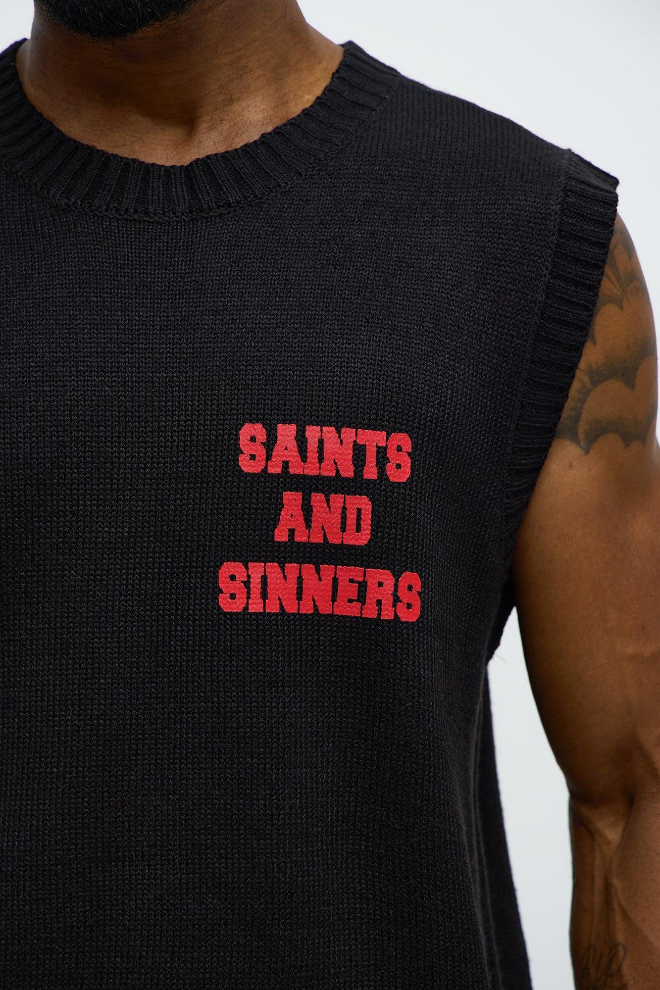 Social Club Sweater Vest - Black Product Image