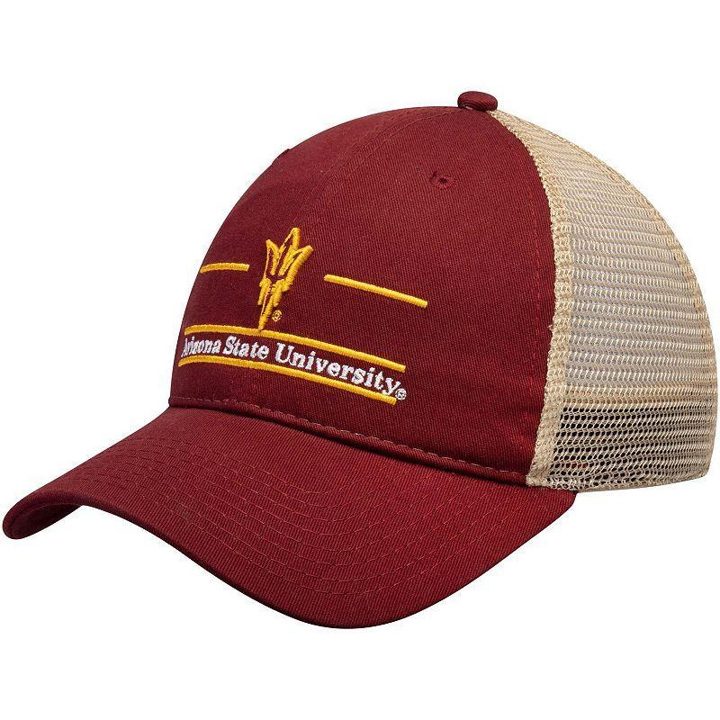 Mens The Game Maroon Arizona State Sun Devils Split Bar Trucker Adjustable Hat Product Image
