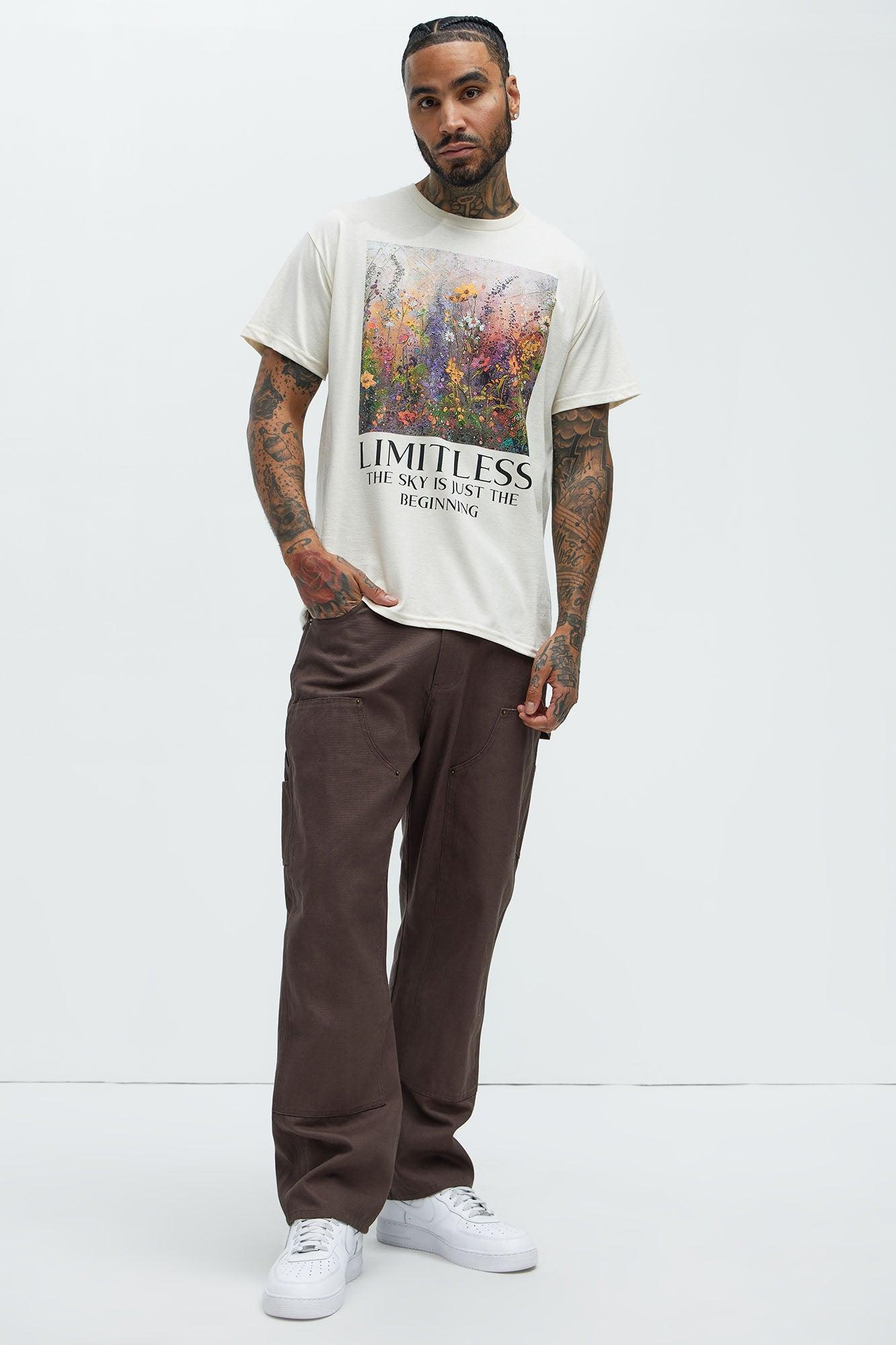 The Sky Is Just The Beginning Short Sleeve Tee - Natural/Combo Product Image