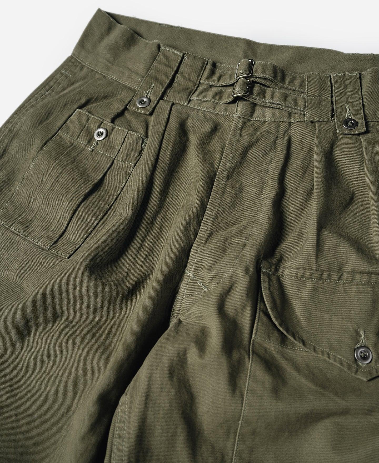 1943 British Army KD & JG Gurkha Bermuda Pants - Olive Product Image