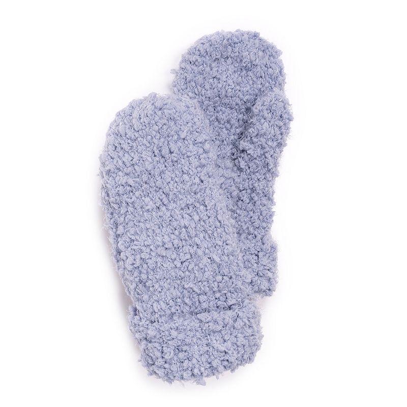 Womens MUK LUKS Boucl Mittens, Moon Grey Product Image