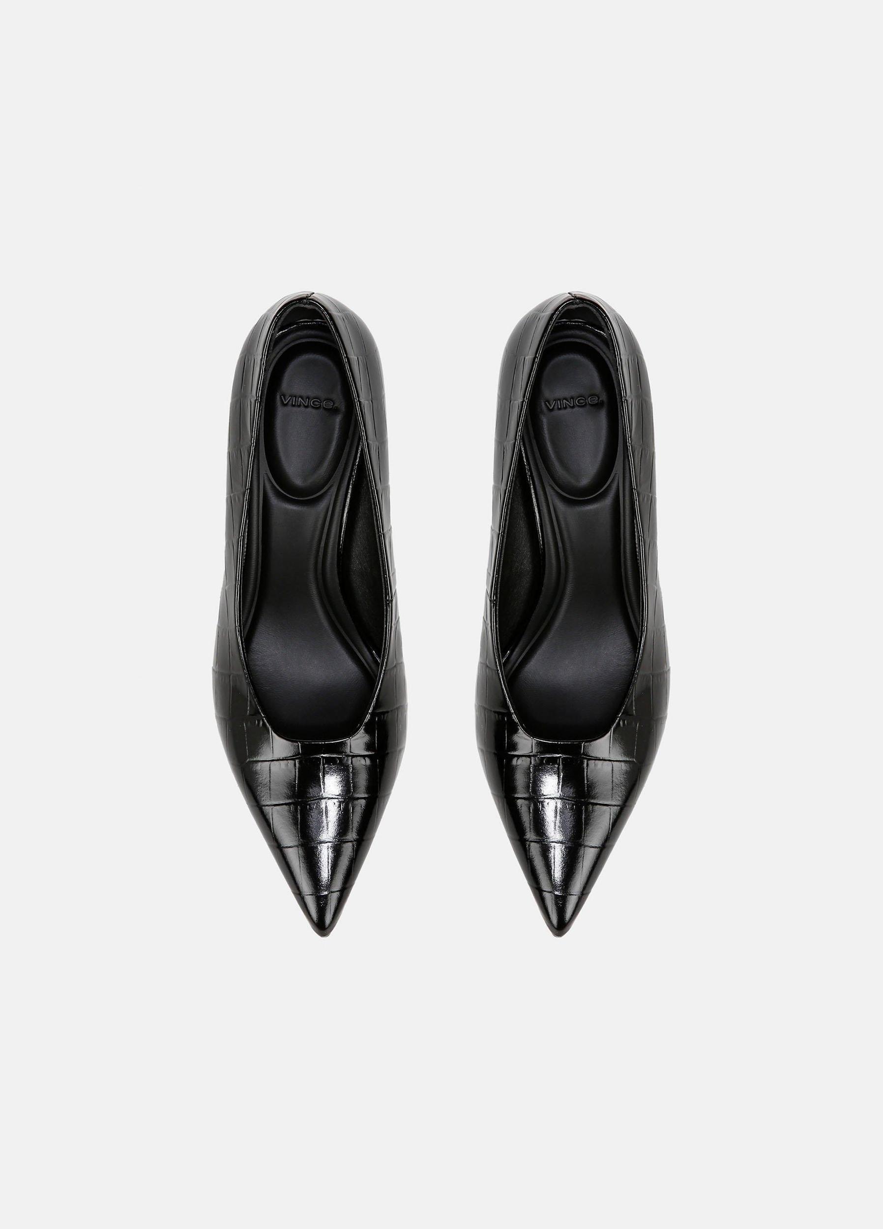 Diane Croc-Embossed Leather Pump Product Image