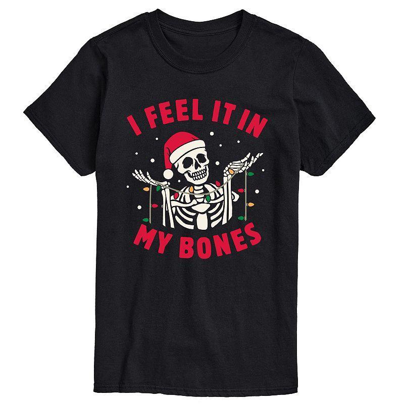 Mens I Feel It In My Bones Tee Blue Product Image