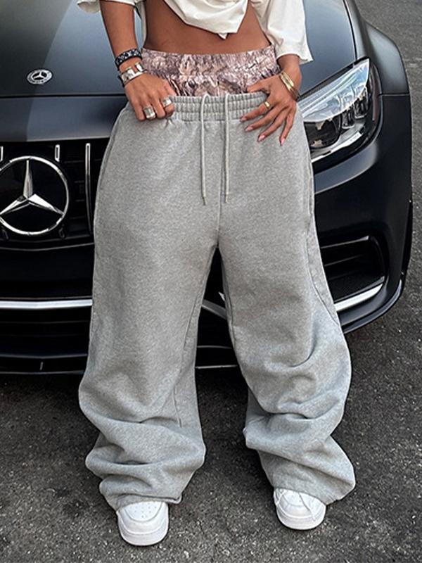 Waistband Stitching Sweatpants Product Image