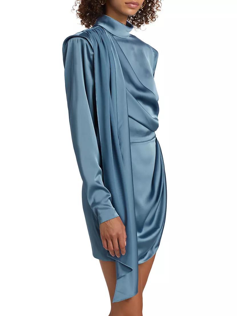 Bianca Satin Ruched Minidress Product Image