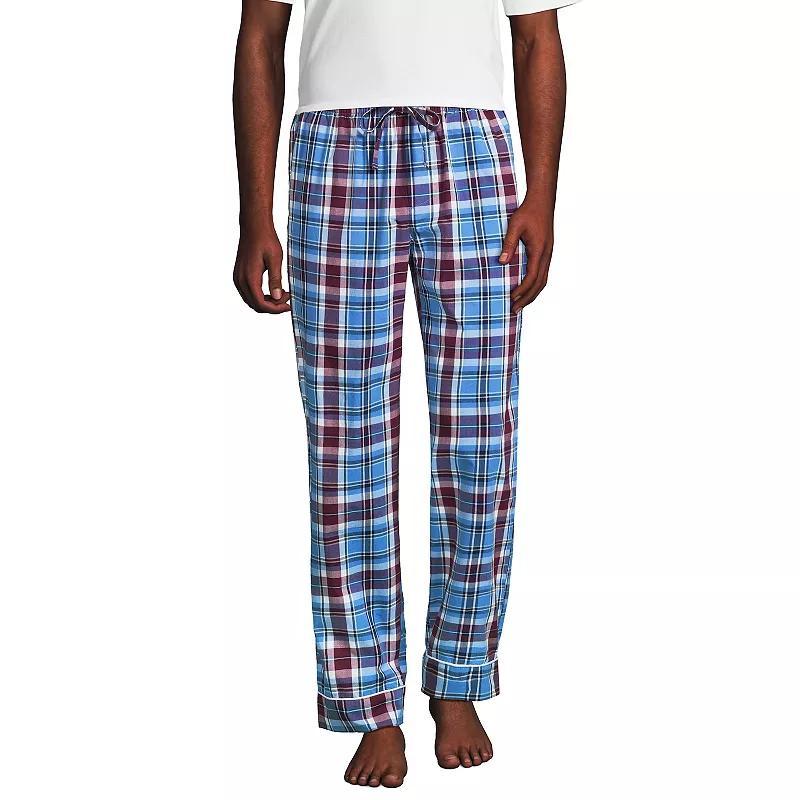 Men's Lands' End Essential Pajama Pants, Size: Medium, Gray Mist Sails Product Image