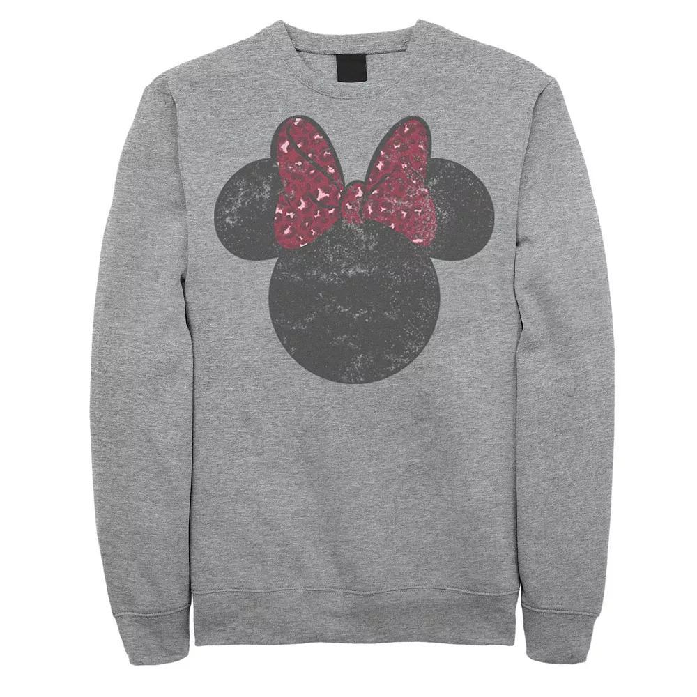 Disney's Mickey & Friends Minnie Mouse Men's Silhouette Sweatshirt, Size: XXL, Athletic Grey Product Image