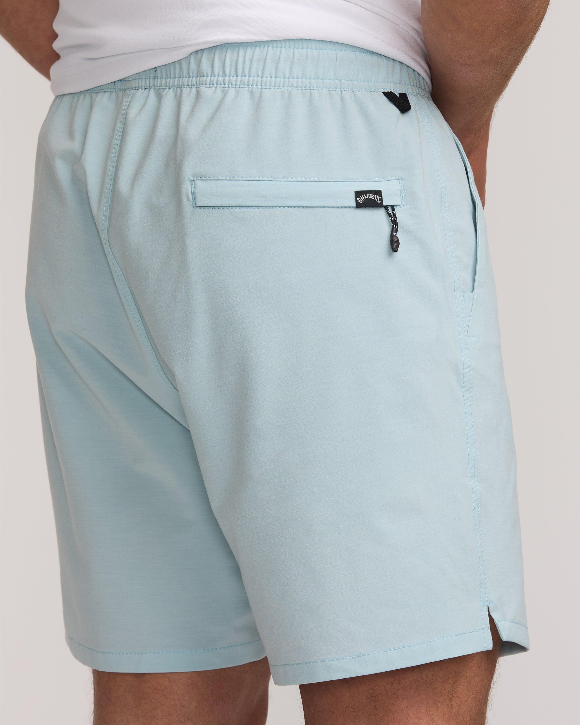 Surftrek Transit Elastic 17" Hybrid Shorts - Dusty Blue Male Product Image