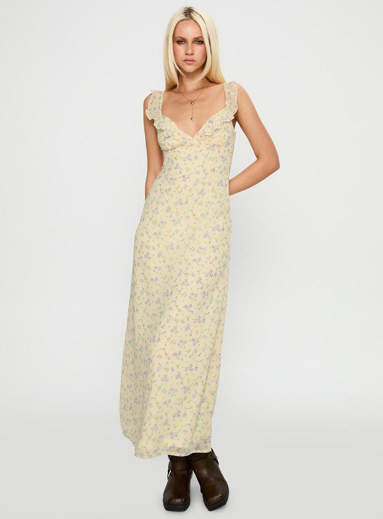 Jayne Frill Maxi Dress Multi Product Image