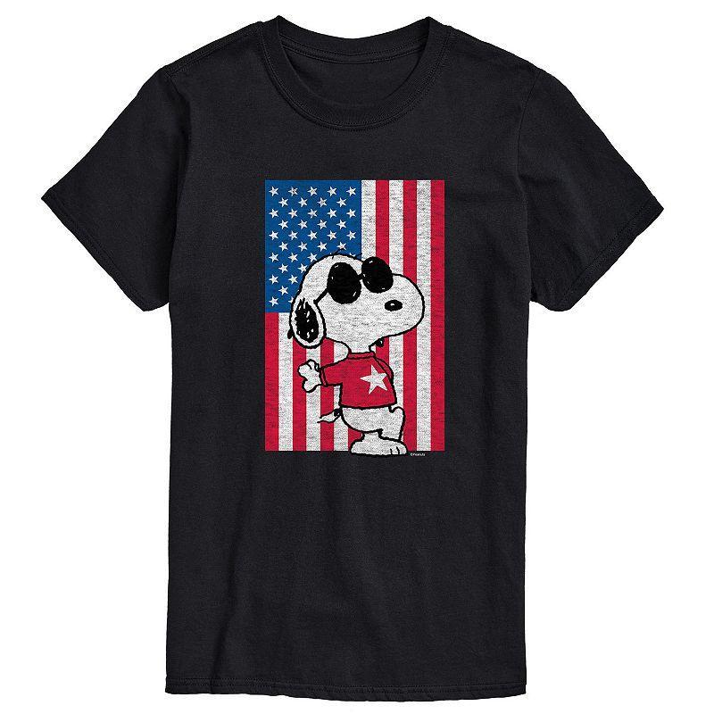 Mens Peanuts Joe Cool Flag Tee Product Image