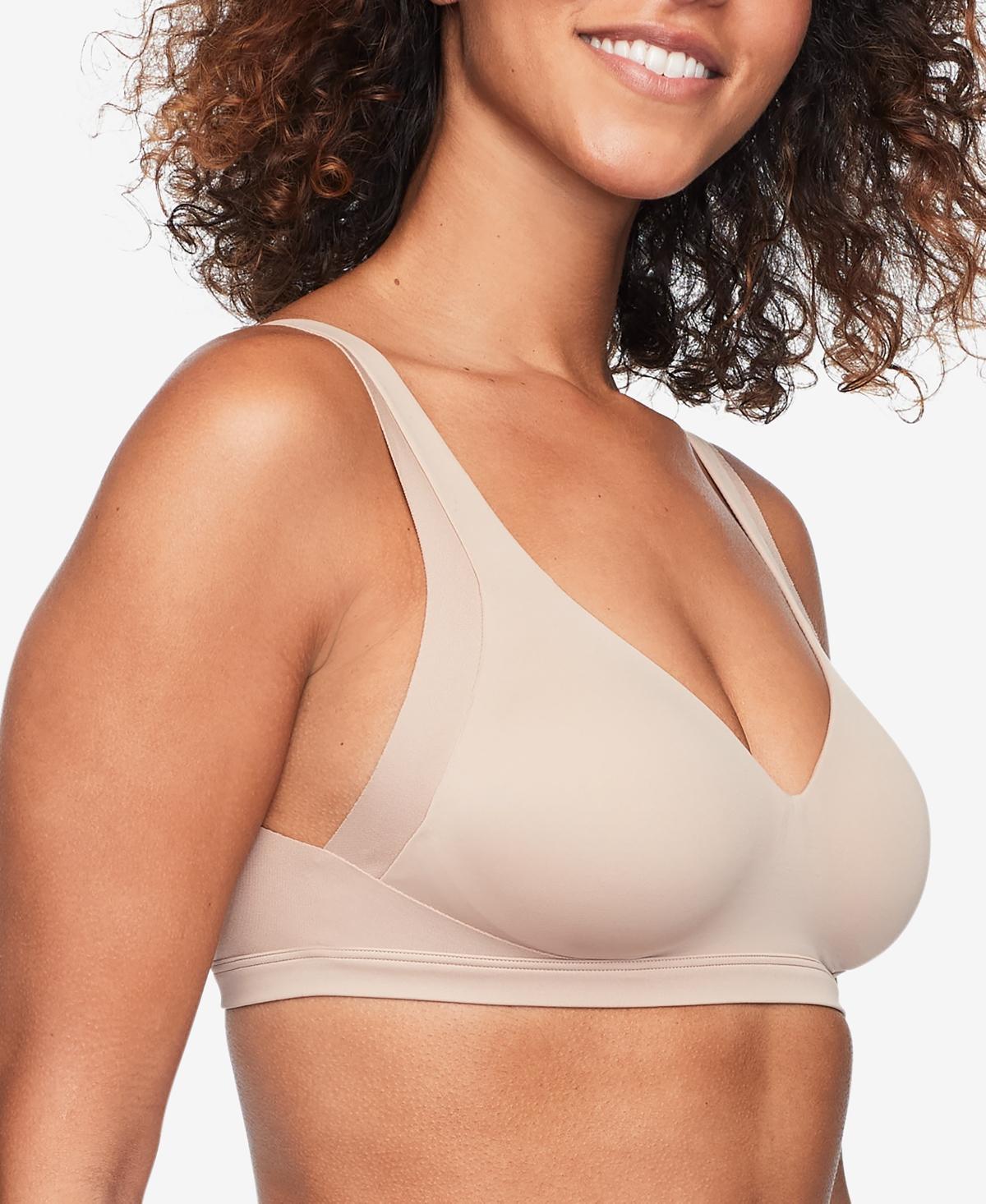 Warners No Side Effects® Underarm and Back-Smoothing Comfort Wireless Lightly Lined T-Shirt Bra RA2231A, Women's, Size: XL, Black Product Image