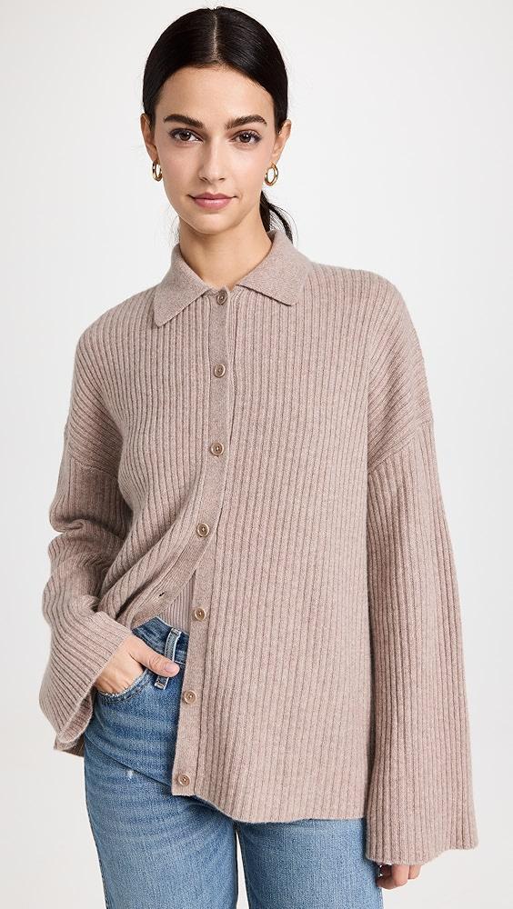 Reformation Fantino Cashmere Collared Cardigan | Shopbop Product Image