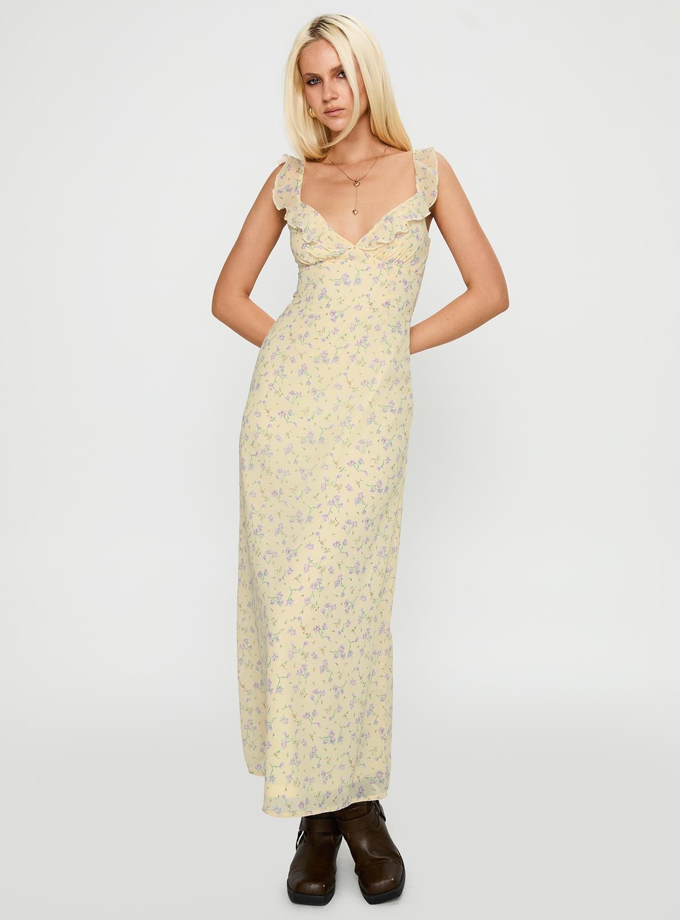 Jayne Frill Maxi Dress Multi Product Image