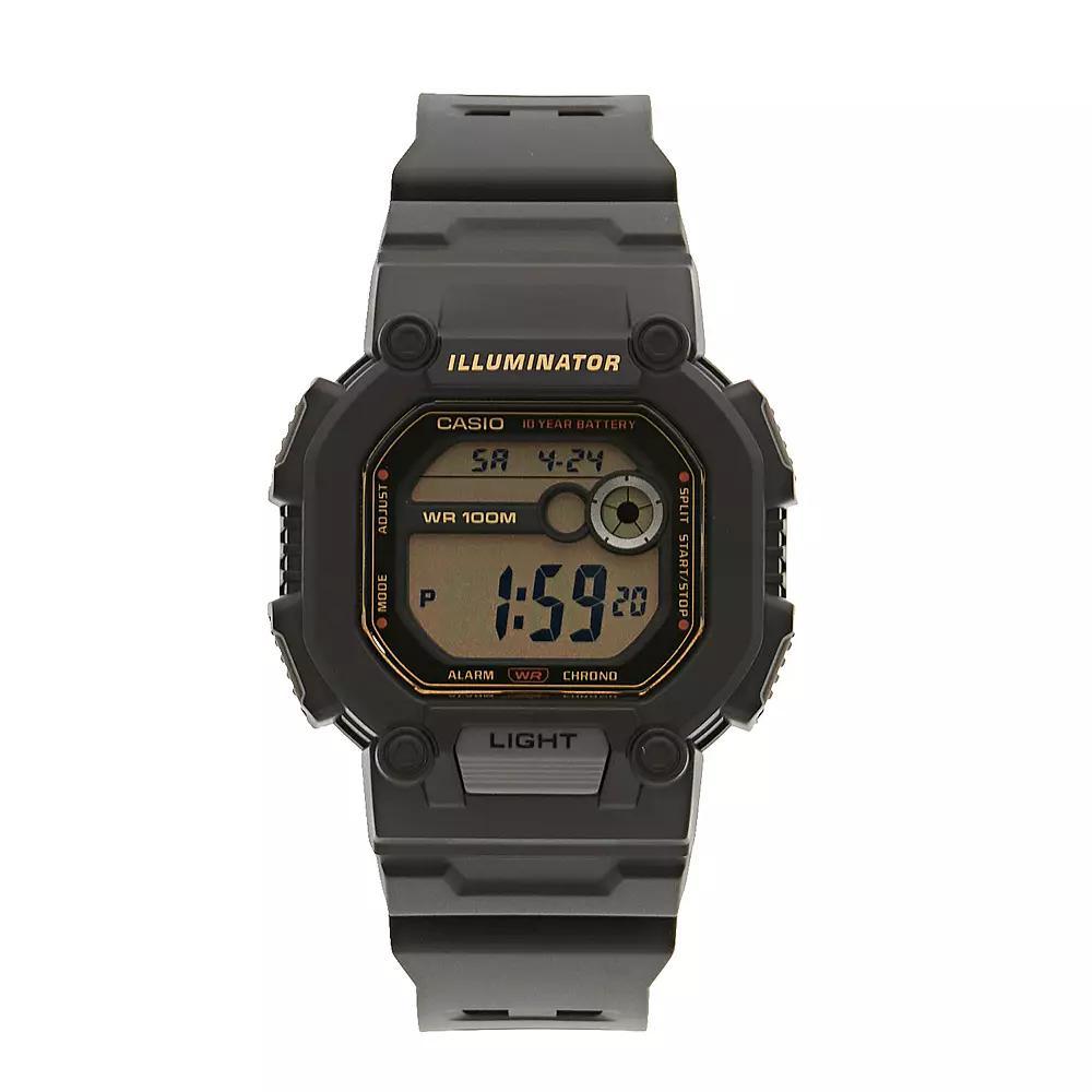 Casio Men's Digital Chronograph Watch - W737HX-1AV, Size: Large, Black Product Image
